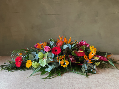 Double Ended Casket Spray - Tropical - Double Ended Casket Spray - Tropical