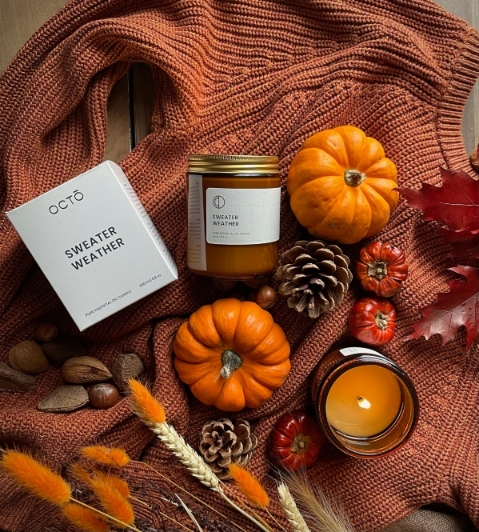 Sweater Weather Octo Soy Candle