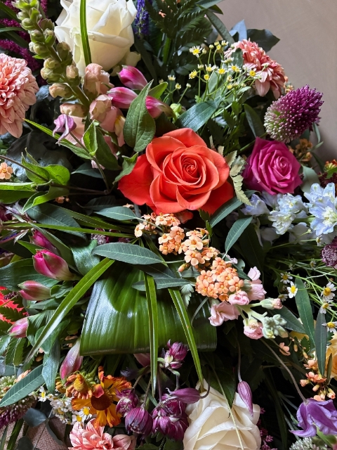 Double Ended Casket Spray Seasonal Mixture